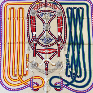 에르메스 Hermes 스카프 골드베이지 90cm