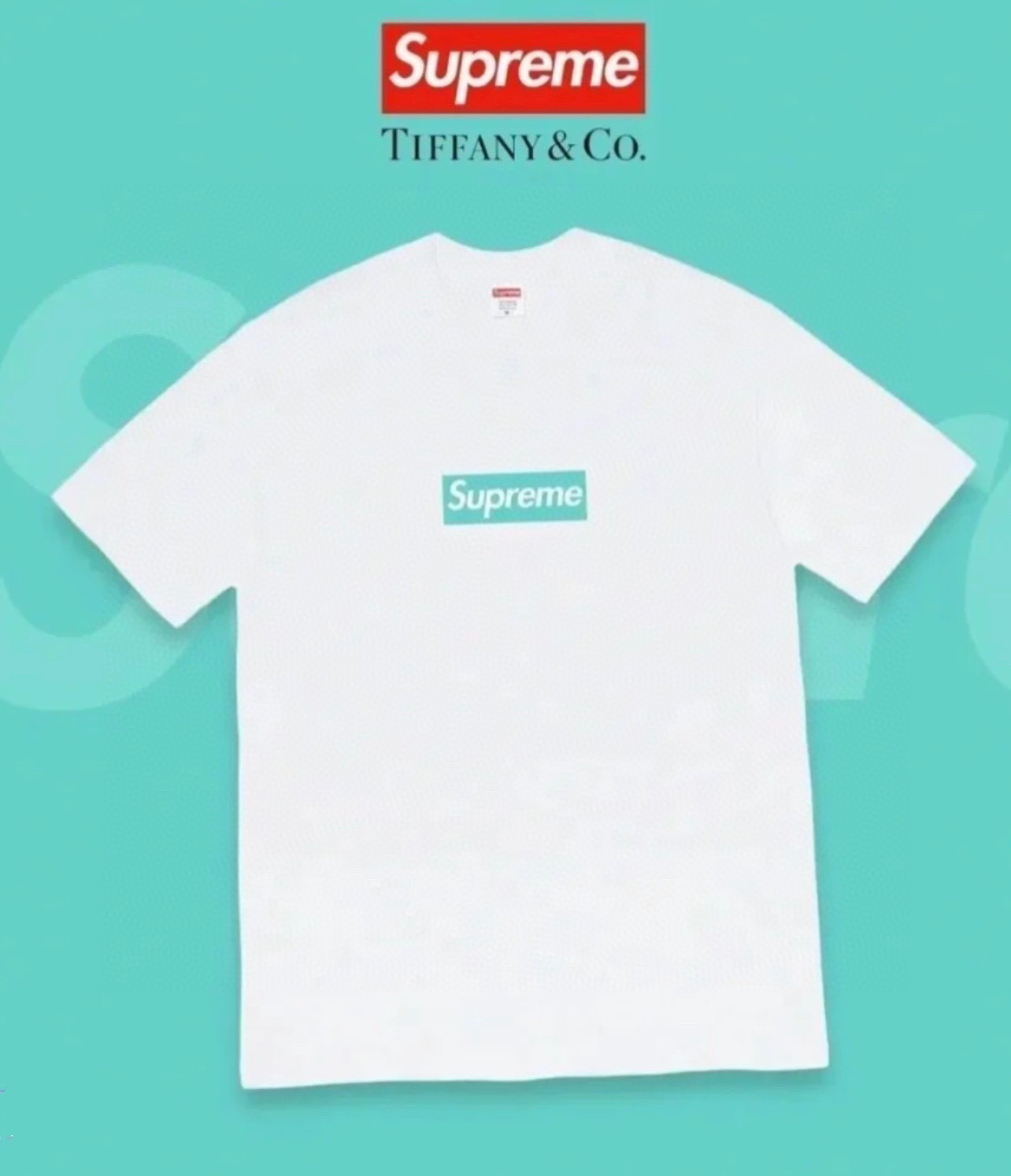 슈프림 Supreme x Tiffany 티셔츠