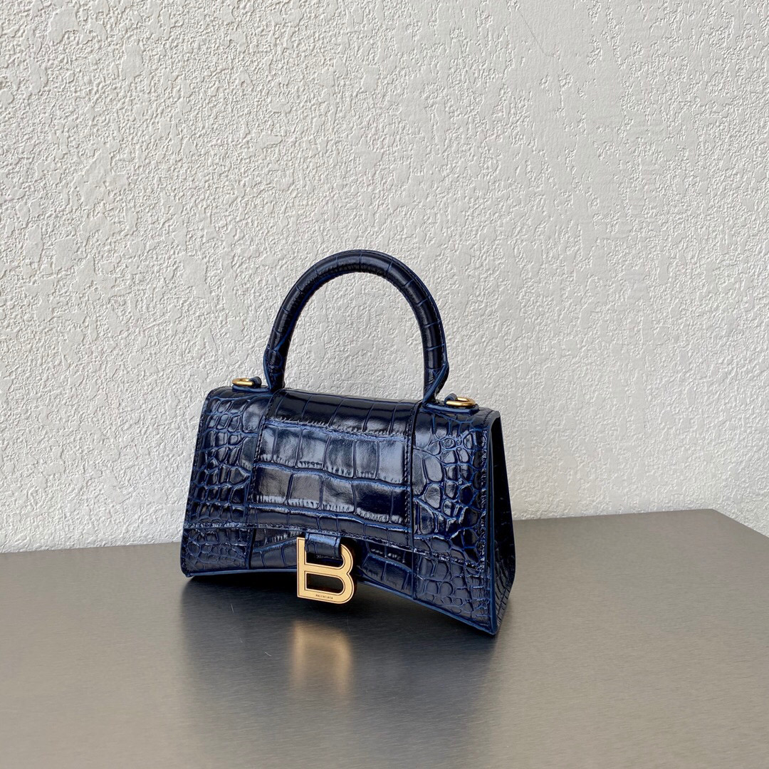 발렌시아가 Balenciaga 5928331 Hourglass XS 핸드백 19cm