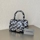 발렌시아가 Balenciaga 5928331 Hourglass XS 핸드백 19cm