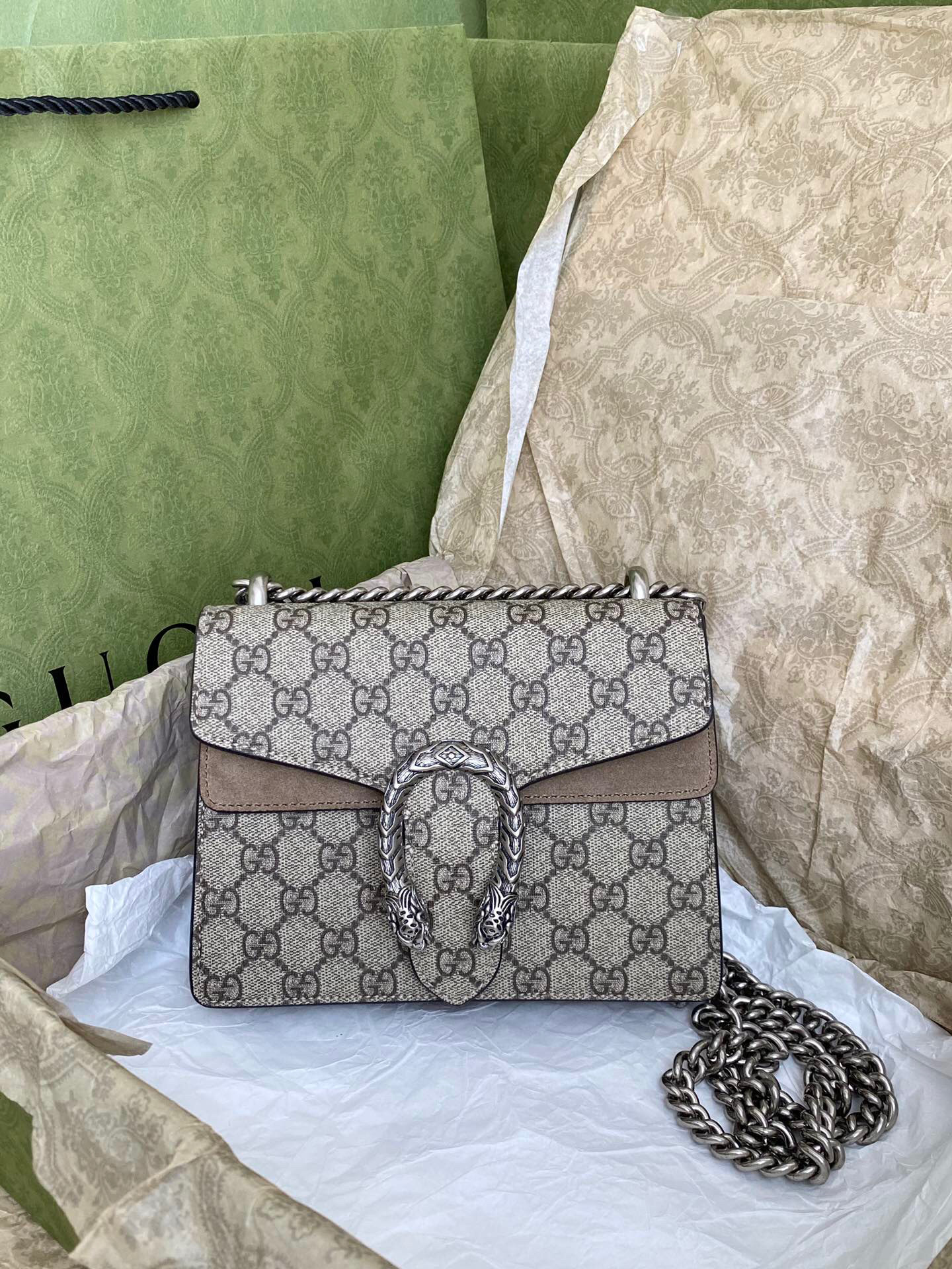구찌 Gucci 421970 [디오니서스] GG 수프림 캔버스 미니 숄더백 20cm
