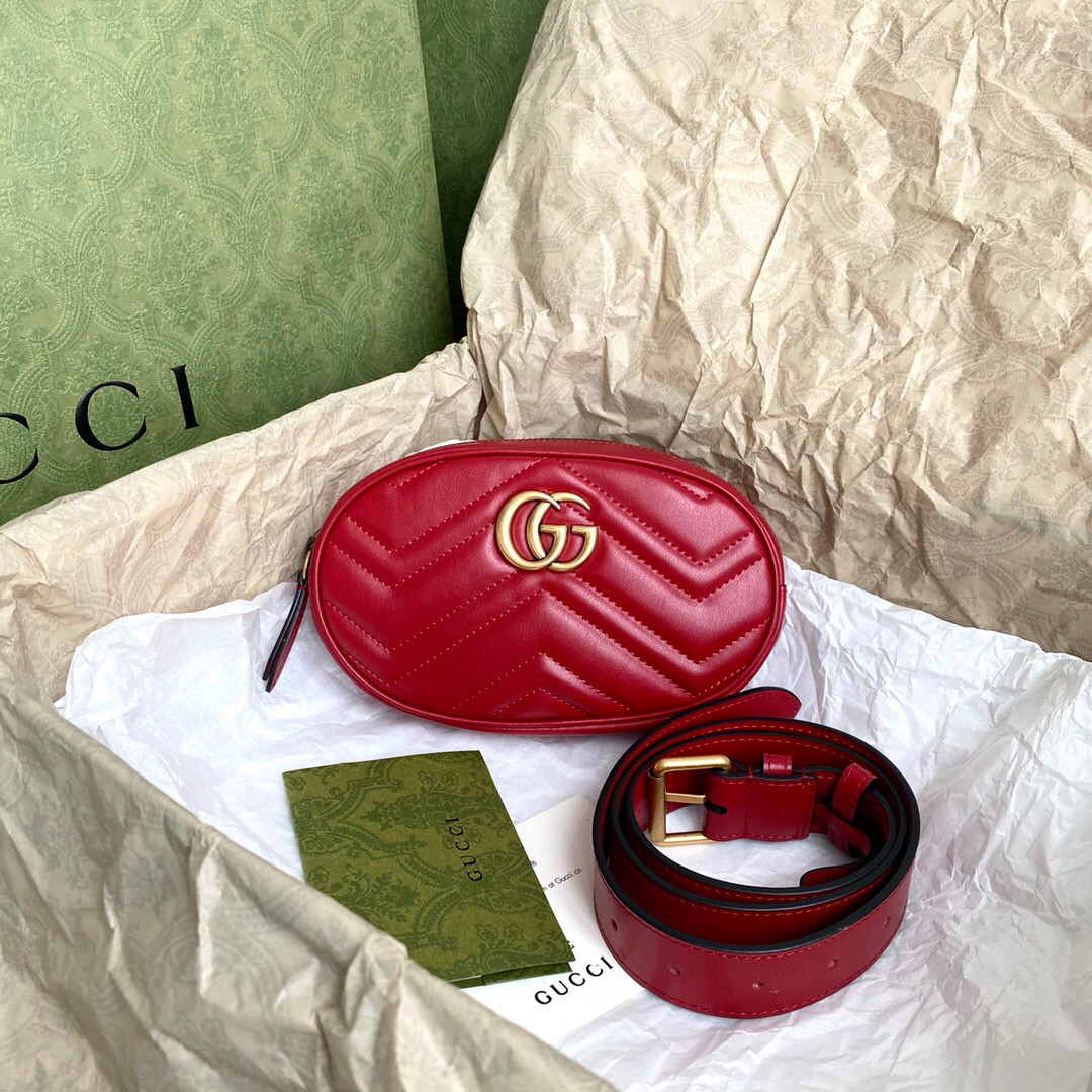 구찌 Gucci 476434 Marmont 벨트 백 18cm