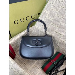 구찌 Gucci 675797 Bamboo Aria 뱀부 스몰 탑 핸들백 21cm
