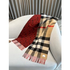 버버리 Burberry 스카프 캐시미어 와인레드