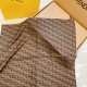 펜디 FENDI 스카프 브라운&핑크 70cm