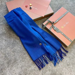 로로피아나 Loro Piana 스카프 캐시미어 블루