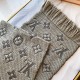 루이비통 LouisVuitton 스카프 캐시미어 카키색