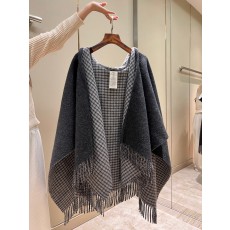 펜디 Fendi 울 캐시미어 케이프 그레이