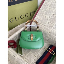 구찌 Gucci 686864 Bamboo Aria 뱀부 미니 탑 핸들백 17cm