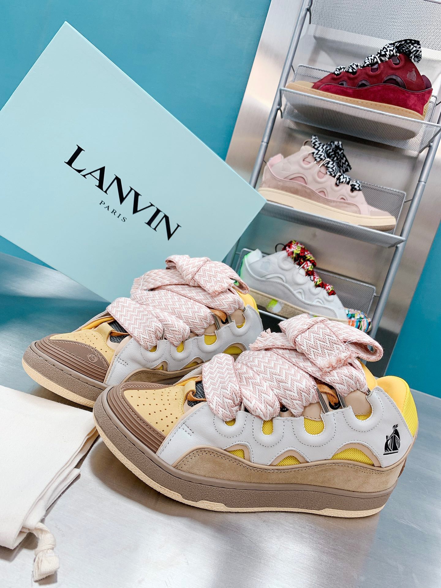 LANVIN CURB 스니커즈
