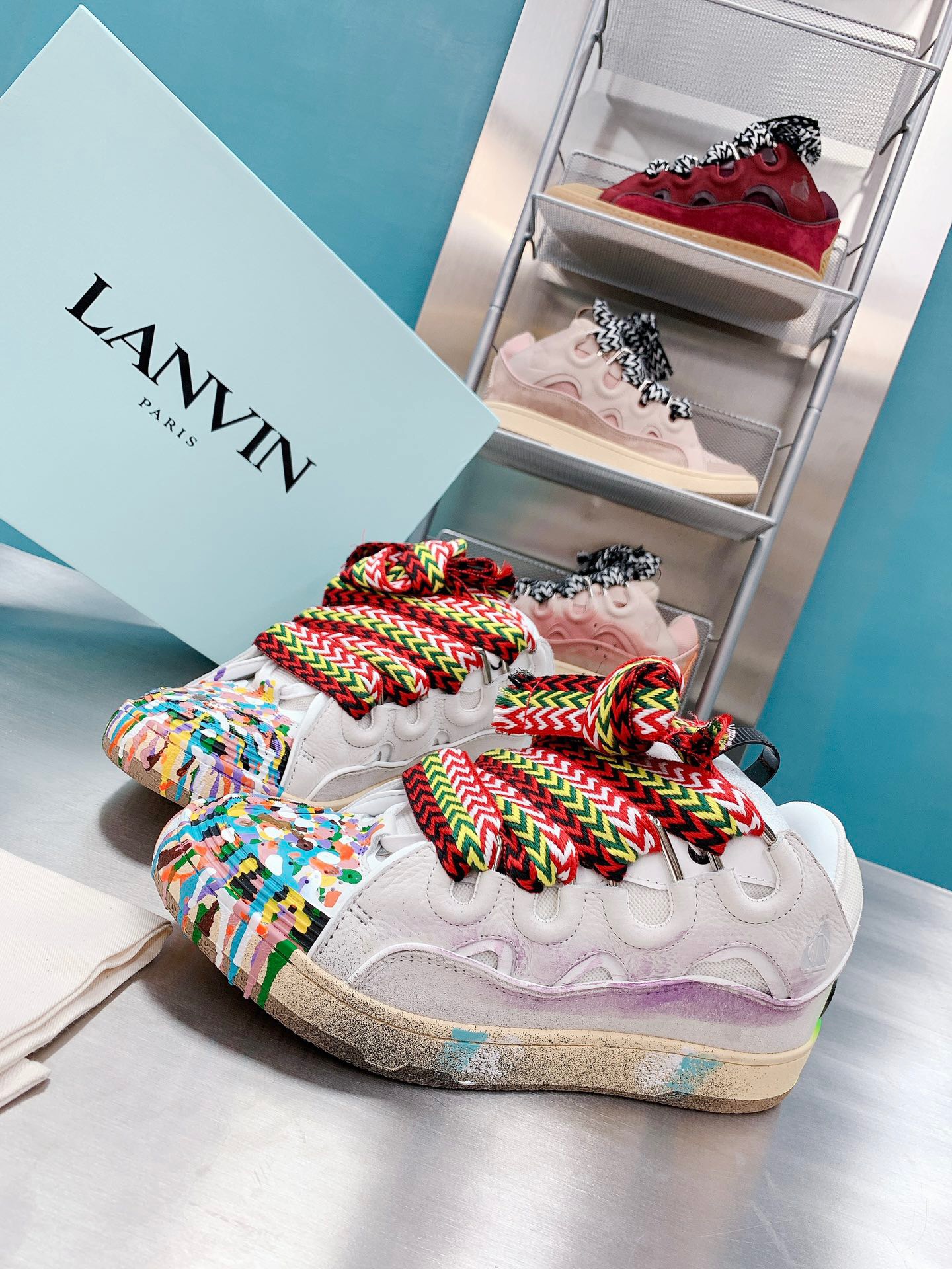 LANVIN CURB 스니커즈