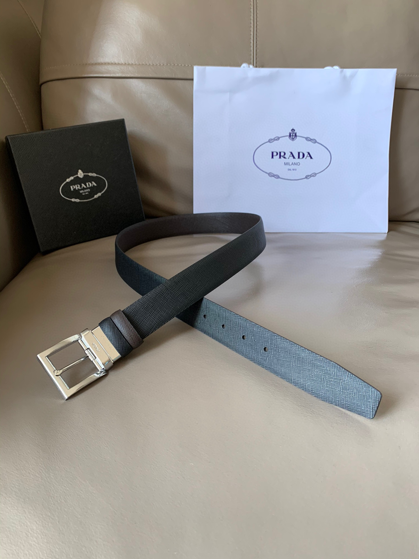 프라다 Prada 벨트 35mm