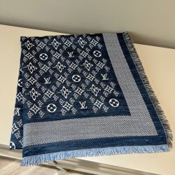루이비통 Louis Vuitton MP2823 Since 1854 MONOGRAM SHAWL 스카프 블루 142*142cm