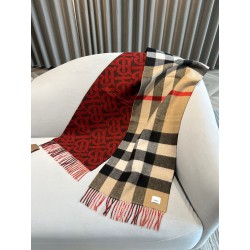 버버리 Burberry 울 캐시미어 후드 케이프  200*36cm