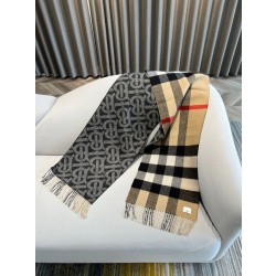 버버리 Burberry 울 캐시미어 후드 케이프  200*36cm