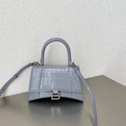 발렌시아가 Balenciaga HOURGLASS 스몰 핸드백 5935461 회색의