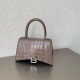 발렌시아가 Balenciaga HOURGLASS 스몰 핸드백 5935461 카키색