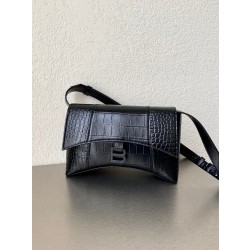발렌시아가 Balenciaga DOWNTOWN XS 숄더 백 671355 블랙