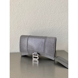 발렌시아가 Balenciaga HOURGLASS 체인 월렛 656050 회색의