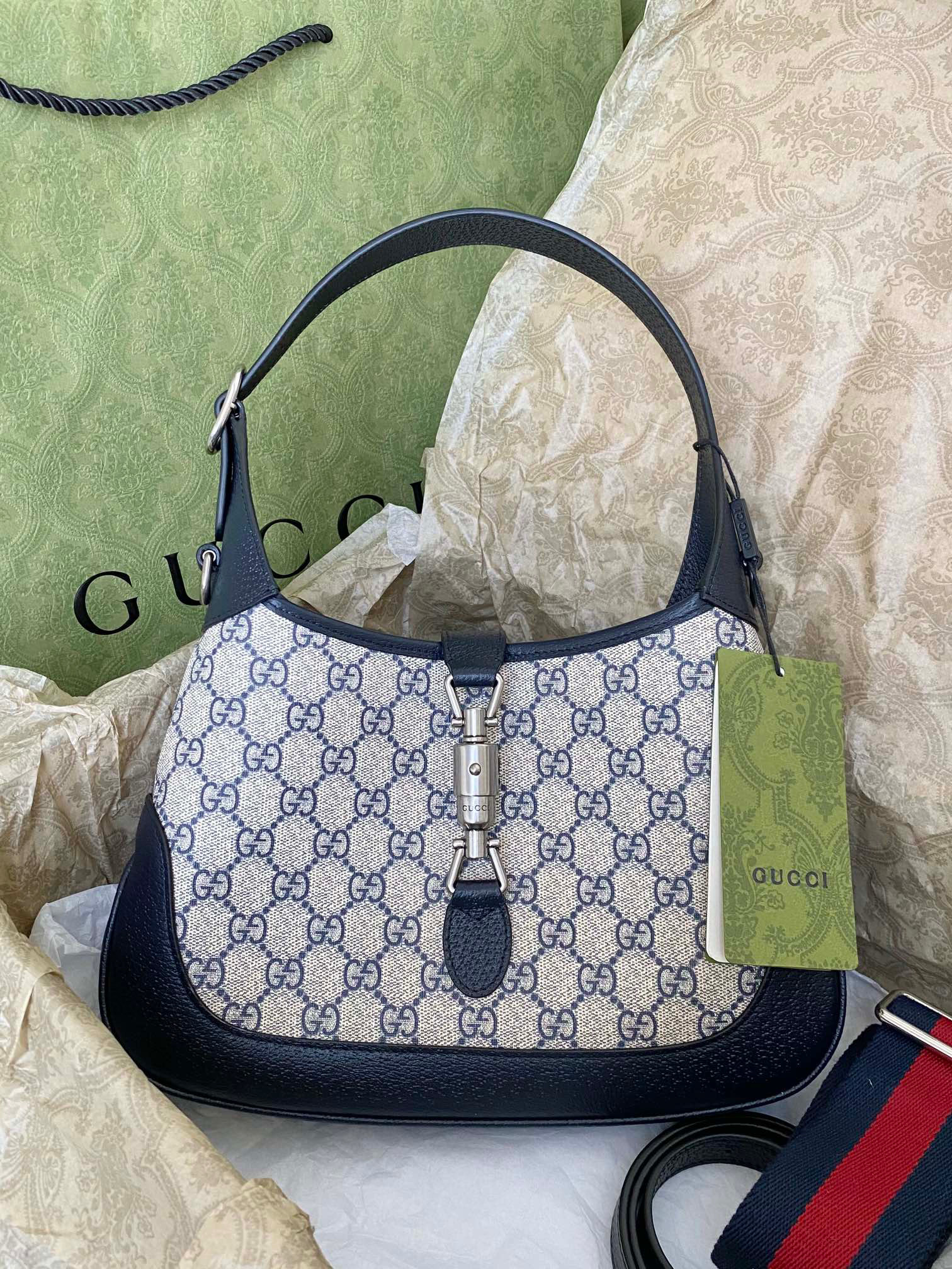 구찌 Gucci Jackie 스몰 GG 숄더백 678843