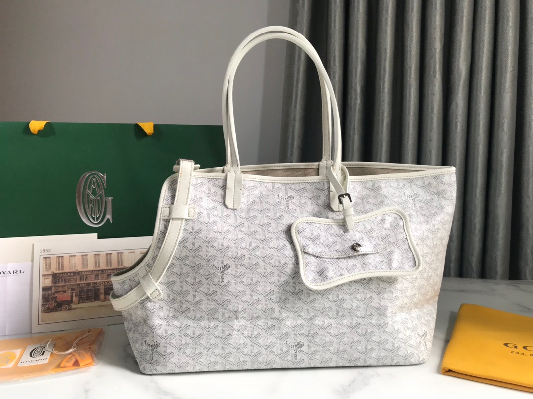 고야드 Goyard chien Gris & Pocket  토트 백 33.5CM
