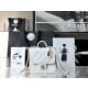 CHANEL 핸들 장식의 스몰 플랩 백 17cm