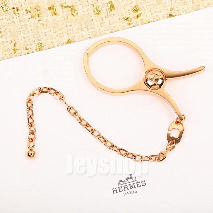에르메스 Hermes Filou glove clip 글로브 홀더 금장 장갑 클립 로즈 골드 H000833G OJ