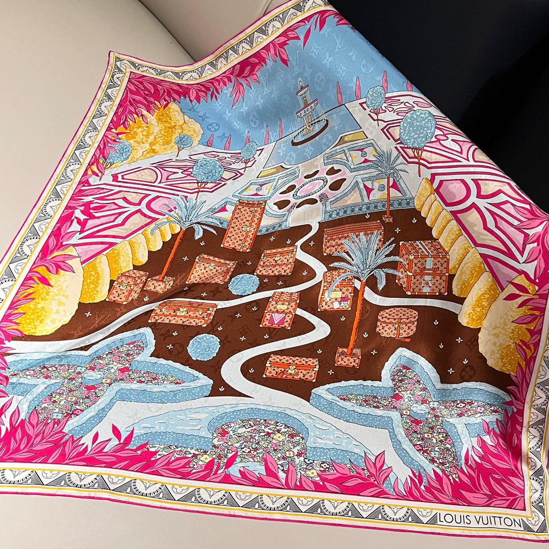 루이비통 Louis Vuitton M78447 머플러 90 x 90cm