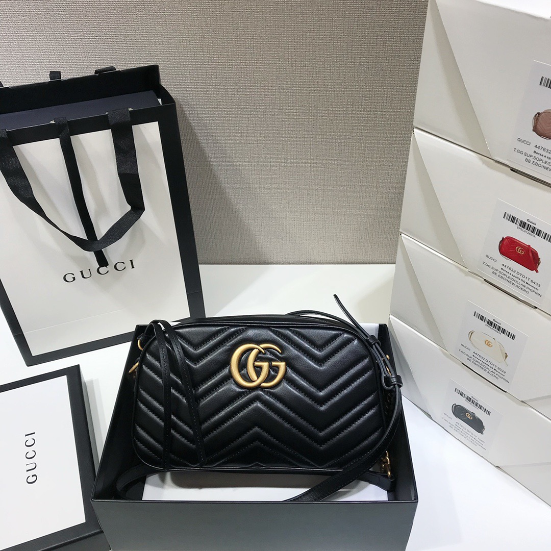 구찌 Gucci 447632 Marmont [GG 마몽] 스몰 마틀라세 숄더백 24CM