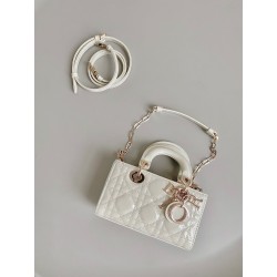 디올 Dior D-Joy bag 탑 핸들백 17.5CM