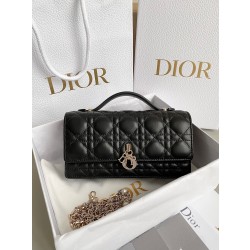 디올 Dior Miss Dior Mini Bag 블랙 램스킨 S0980ONMJ-M900