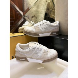 펜디 FENDI 펜디 매치 스웨이드 로우탑 스니커즈