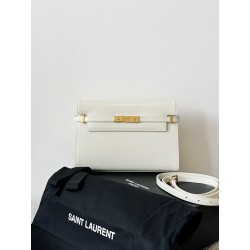 생로랑 Saint laurent/YSL 579271 맨하탄 숄더백 박스 생로랑 레더 블랑 빈티지 29CM