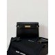 생로랑 Saint laurent/YSL 579271 맨하탄 미디움 박스 생로랑 레더 숄더백 블랙 29CM