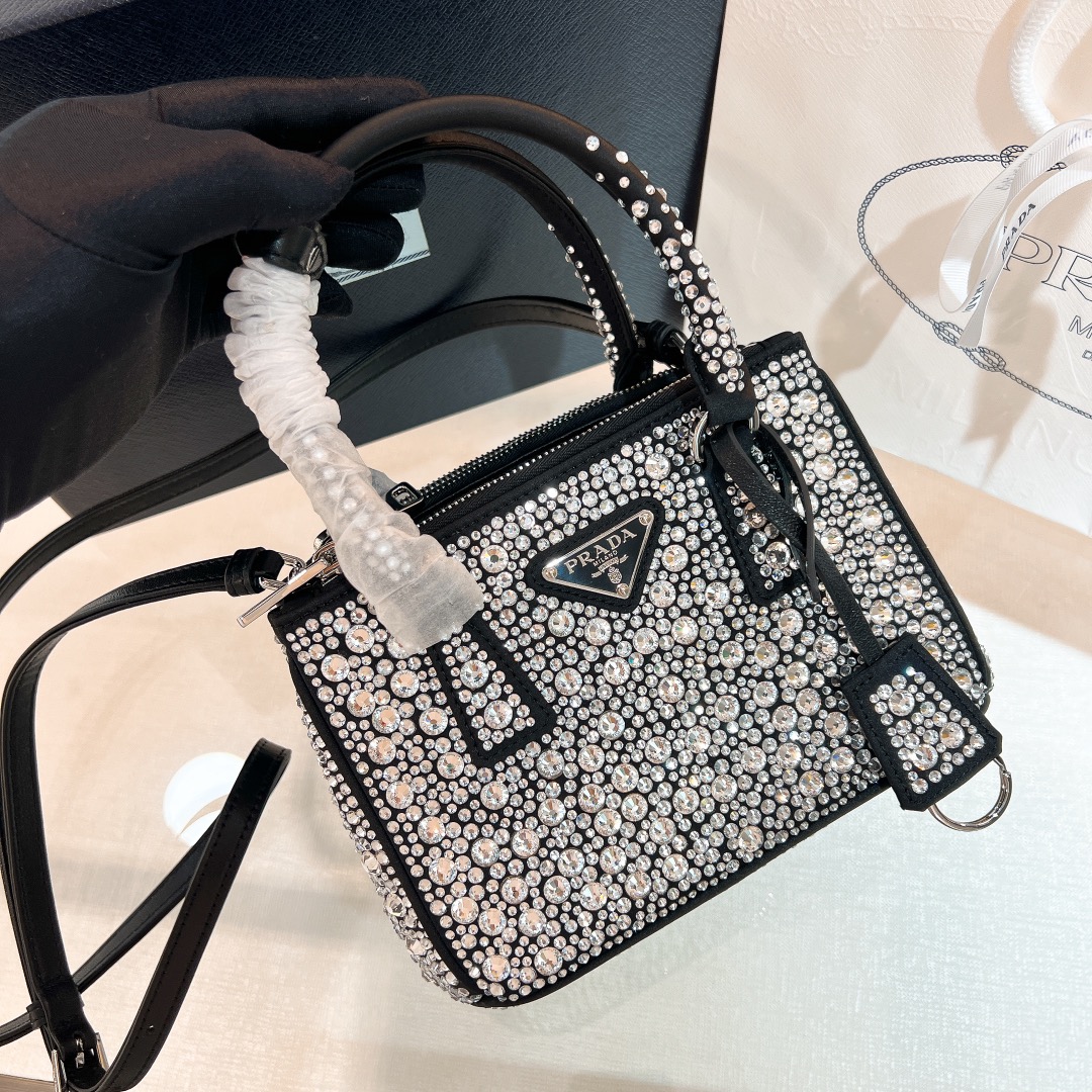 프라다 Prada 1BA906 MINI 탑 핸들백 20CM