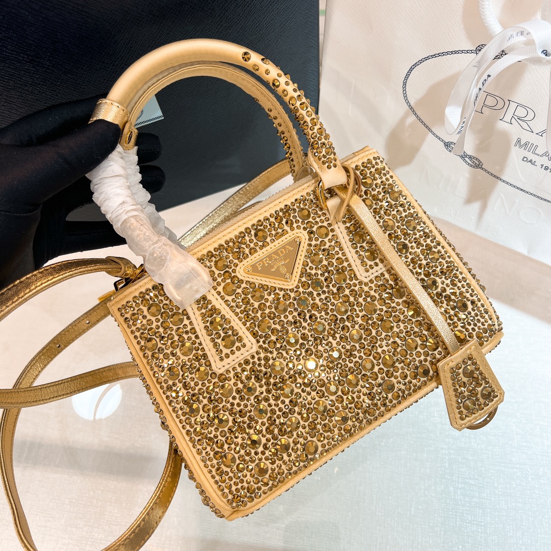 프라다 Prada 1BA906 MINI 탑 핸들백 20CM