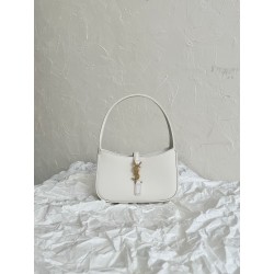 생로랑 Saint laurent/YSL 710318 스무스 레더 르 5 아 7 미니 호보백 블랑 빈티지 19CM