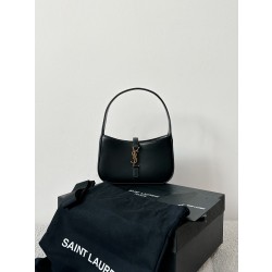 생로랑 Saint laurent/YSL 710318 스무스 레더 르 5 아 7 미니 호보백 블랙 19CM