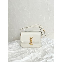 생로랑 Saint laurent/YSL 634306 솔페리노 스몰 사첼 박스 생로랑 레더 블랑 빈티지 19CM