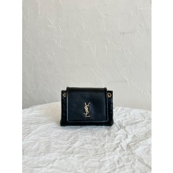 생로랑 Saint laurent/YSL 672738 램스킨 미니 노리타 블랙 18CM
