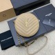 생로랑 Saint laurent/YSL 610436 쉐브론 퀼티드 그랑 드 뿌드르 엠보스 레더 바이닐 라운드 카메라백  17CM