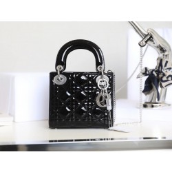 디올 Dior Lady  mini 탑 핸들백 17CM