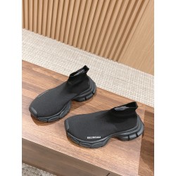 발렌시아가 Balenciaga 3XL 삭 리사이클 니트 스니커즈 블랙