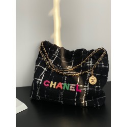 샤넬 CHANEL AS3261 22 미디움 핸드백 & 골드 메탈 39CM