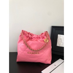 샤넬 CHANEL AS3261 22 미디움 핸드백 샤이니 카프스킨 & 골드 메탈 39CM