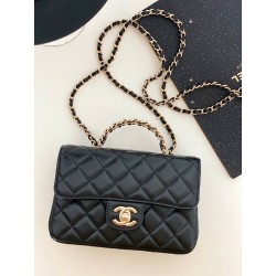 샤넬 CHANEL AS4140 23A CF 핸들 장식의 미니 플랩백 18CM
