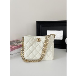 샤넬 CHANEL AS3223 스몰 호보백골드 & 골드 메탈 18CM