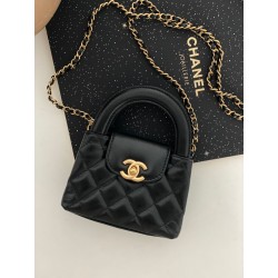 샤넬 CHANEL AS4416 23K 미니 쇼핑백 & 골드 코랄 12.5CM