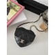 샤넬 CHANEL AP2786 22SS 하트 지퍼 암밴드 동전 지갑 & 골드 코랄 11CM