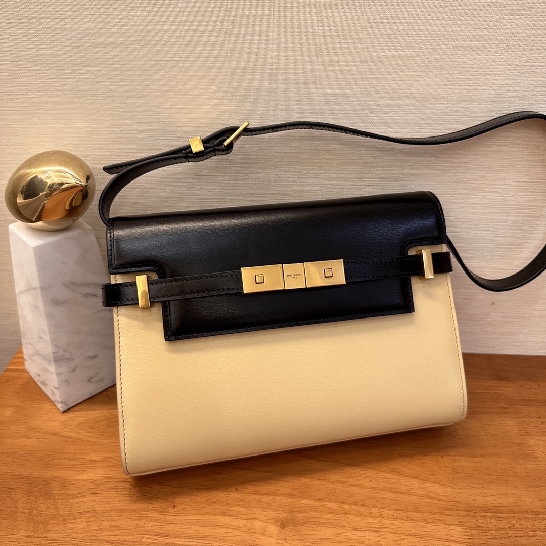 생로랑 Saint laurent/YSL 675626 생로랑 맨하탄 스몰 숄더백 박스 생로랑 레더 24CM